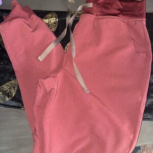 Figs dark cherry joggers